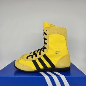 Adidas Women's Japan High Yellow Black Hi-Top Shoes Size 9
